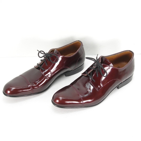 patent leather cap toe oxford